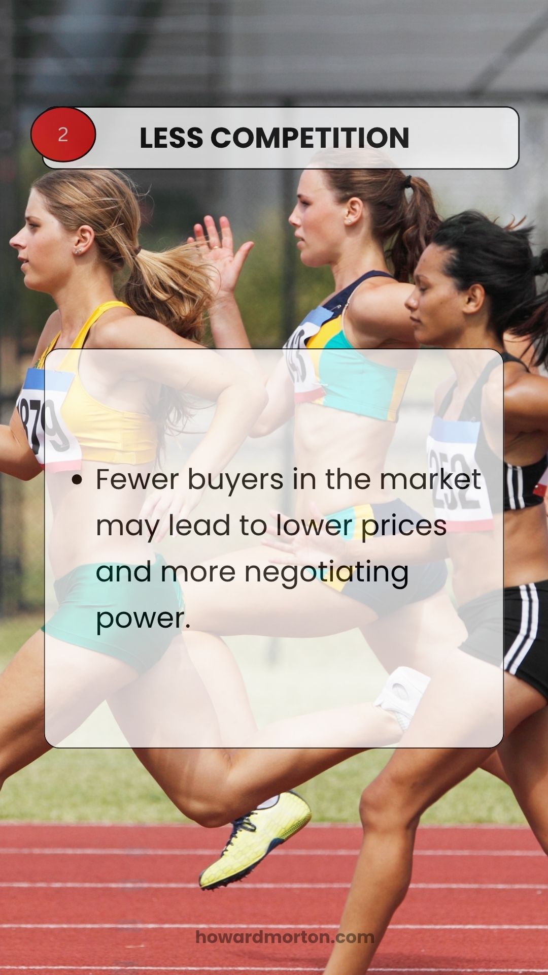 Less competition, more negotiating power for buyers